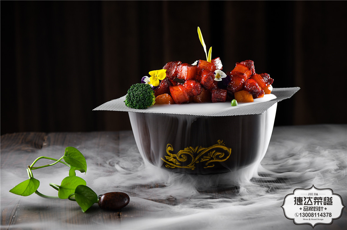 菜品摄影 红酒醉香肉